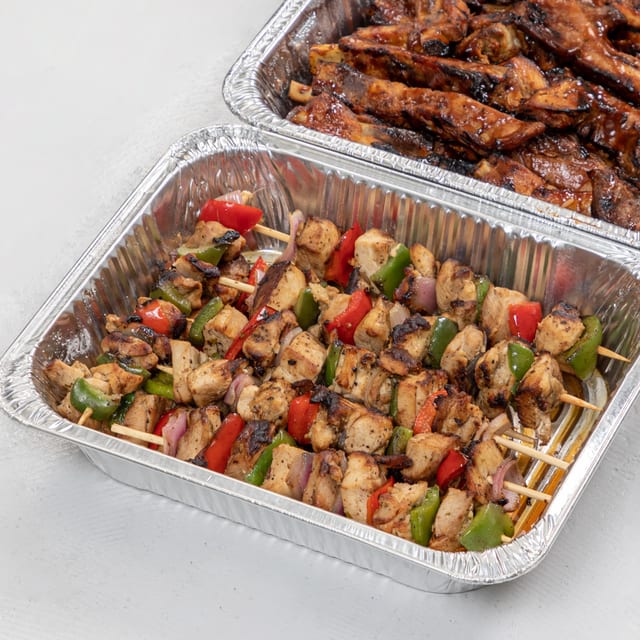 GRILLED CHICKEN PINCHOS.