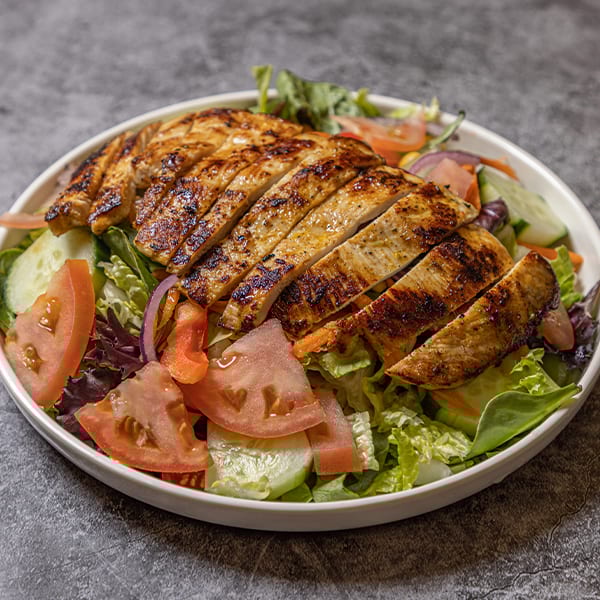 GRILLED CHICKEN SALAD.